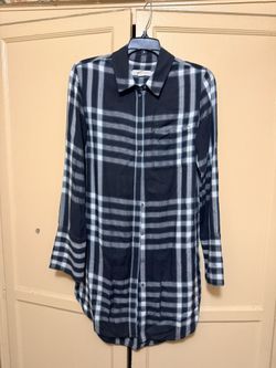 Treasure And Bond Flannel Shirt Dress