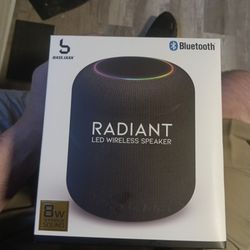 Bass jaxx blue tooth radiant led wireless speaker