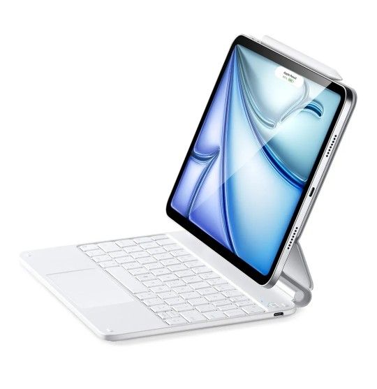 White ESR iPad Air 11 inch Case with Keyboard iPad Pro 11 & iPad Air 5/4 Magic Case Retails $110