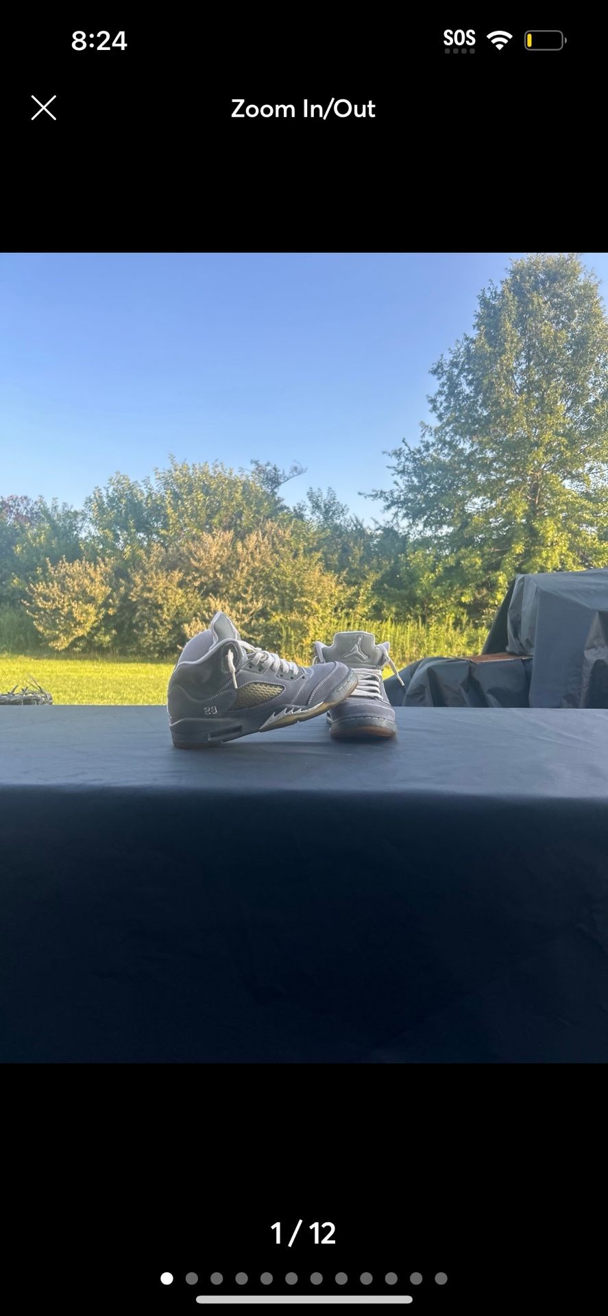Jordan 5 Retro Wolf Gray Shipping From Fort Wayne Size 5.5 Mostly Gray With A Lil White Text Me If You Want More Photos