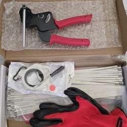 Stainless Steel Cable Tie Plier, Tool for Fastening and Cutting Metal Cable Ties