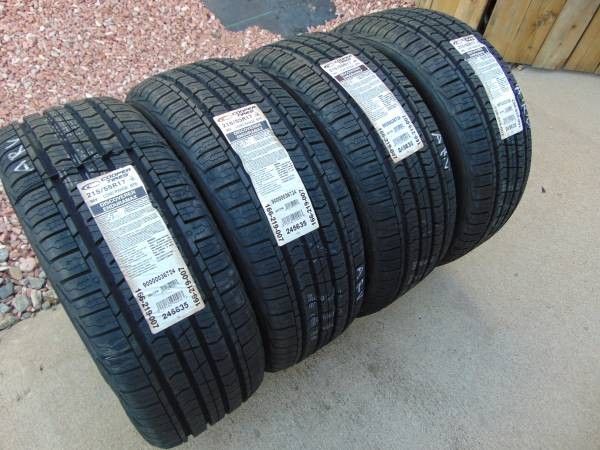 New 215 55 17 Cooper Discoverer Enduramax Tires 94V 60,000 Mile Tire Date 2023