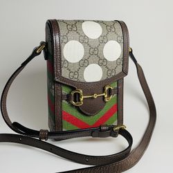 Gucci Horsebit 1955 Mini Cross-body Canvas Bag