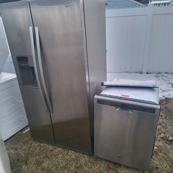 Refrigerator And Dishwasher 