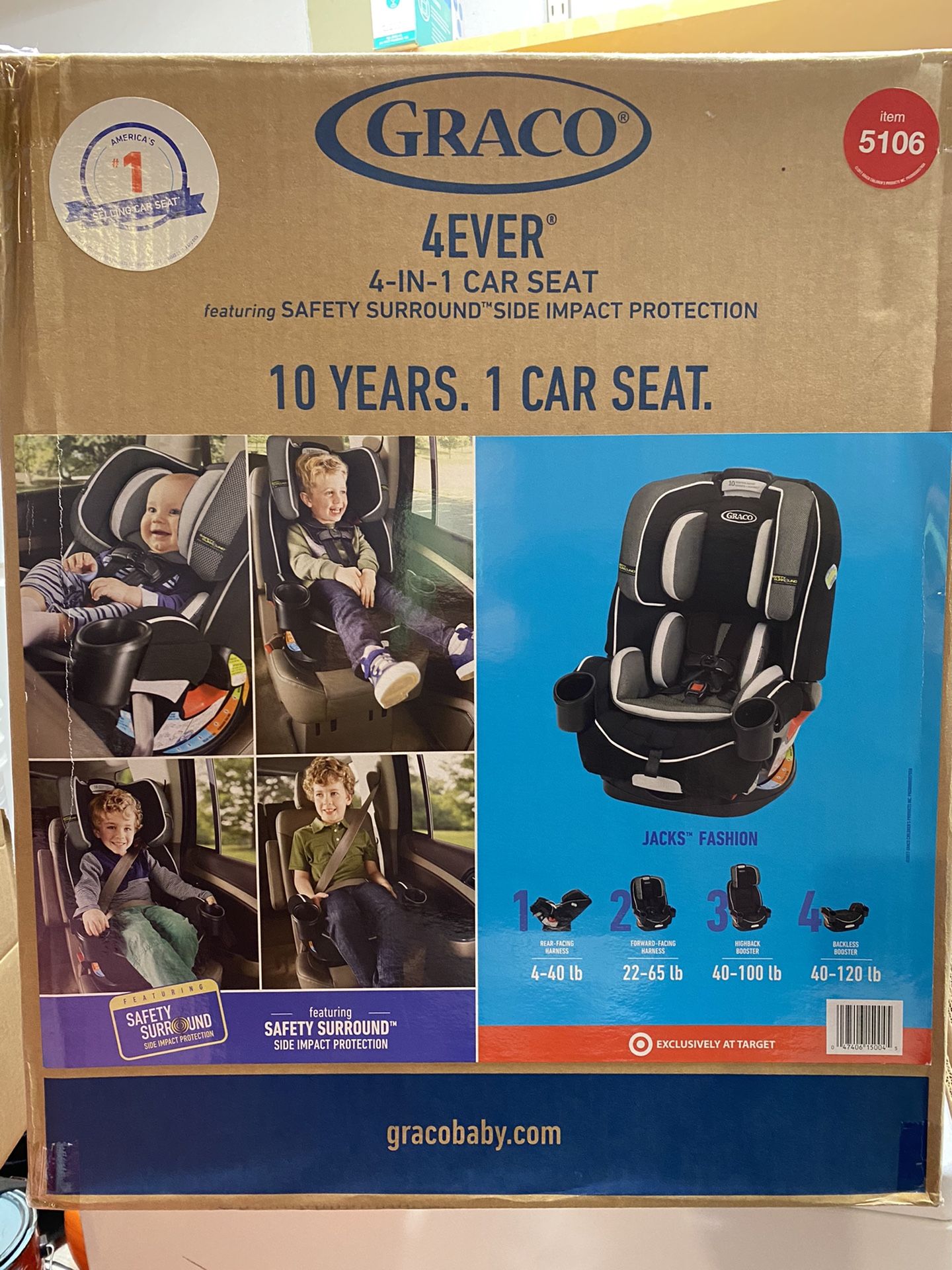 Brand New Graco 4Ever 4-In-1 Car seat