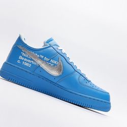 Nike Air Force 1 Low Off White Mca University Blue 6