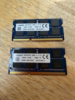 Kingston 8GB DDR3L SO-DIMM RAM Sticks (2x8GB)