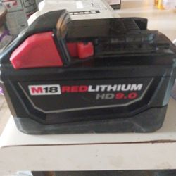 Milwaukee M18 Red Lithium 9.0 Ah Battery &CHARGER