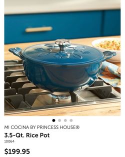 Princess house Cast iron 3.5quarts rice pot
