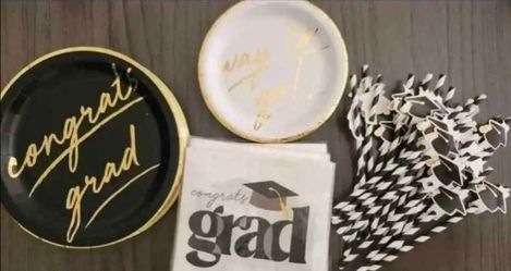 Graduation Plates/Straws/ Napkins