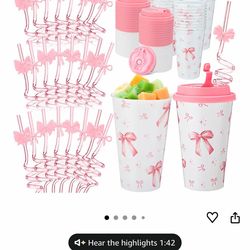 36 pcs bow cups new $$35