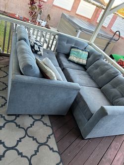 *Free* Blue sectional couch