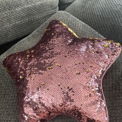 sequins color changing pillow