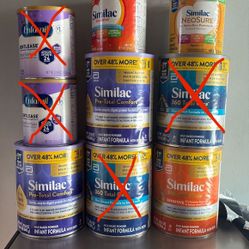 Baby Formula  Milk Leche Similac enfamil - Different Sizes 