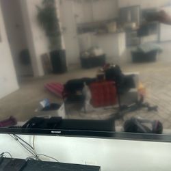 Sharp 3D 70”tv With 6 Pair Of 3D Glasses 