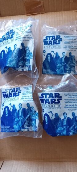 4 star wars episode 3 revenge sith burger king toys brand new