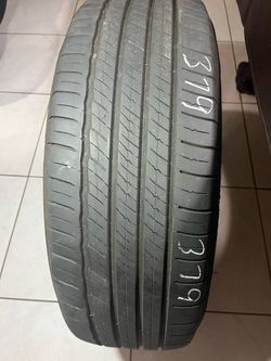 235/55/20. One used Michelin tire