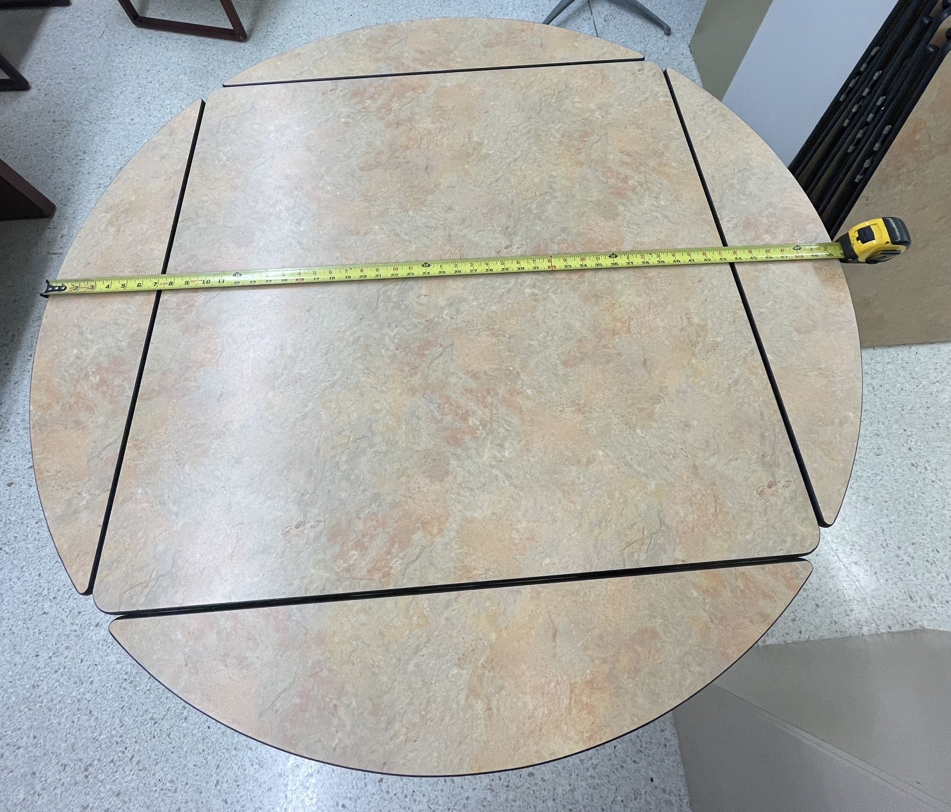 Table - Square To Round Drop Leaf (Banquets/Card Games/Etc.)