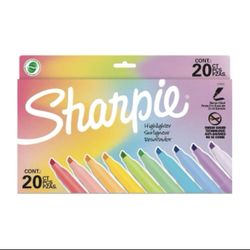 Sharpie 20ct Pocket Highlighters Pastel Colors
