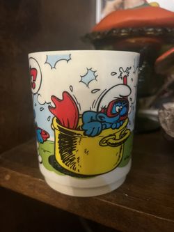 1970s Smurf cup 