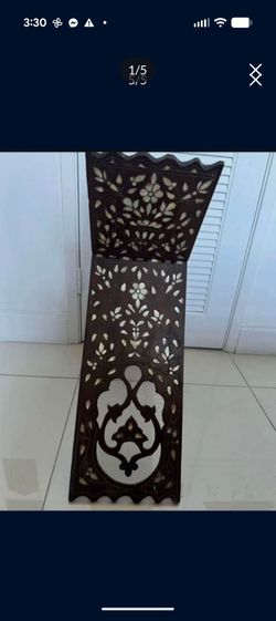 middle Eastern mother-of-pearl book holde.