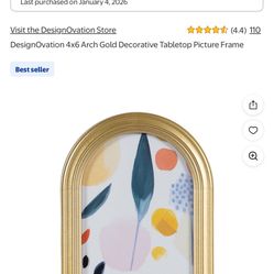 Gold Arch Frame 4x6