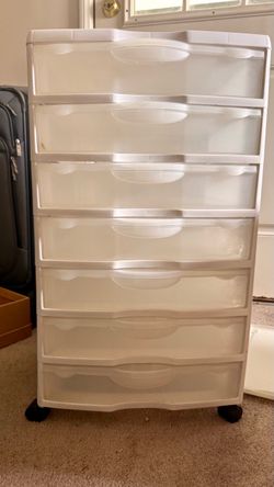 7-Drawer Plastic Rolling Storage Cart