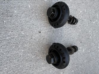 Pride Go Go Rear Anti Tip Wheels With Hardware - Set of (2) Fits Most Scooters