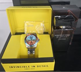 Men's Invicta watch / men's fragrance combo