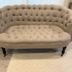 Grey Deco Loveseat 