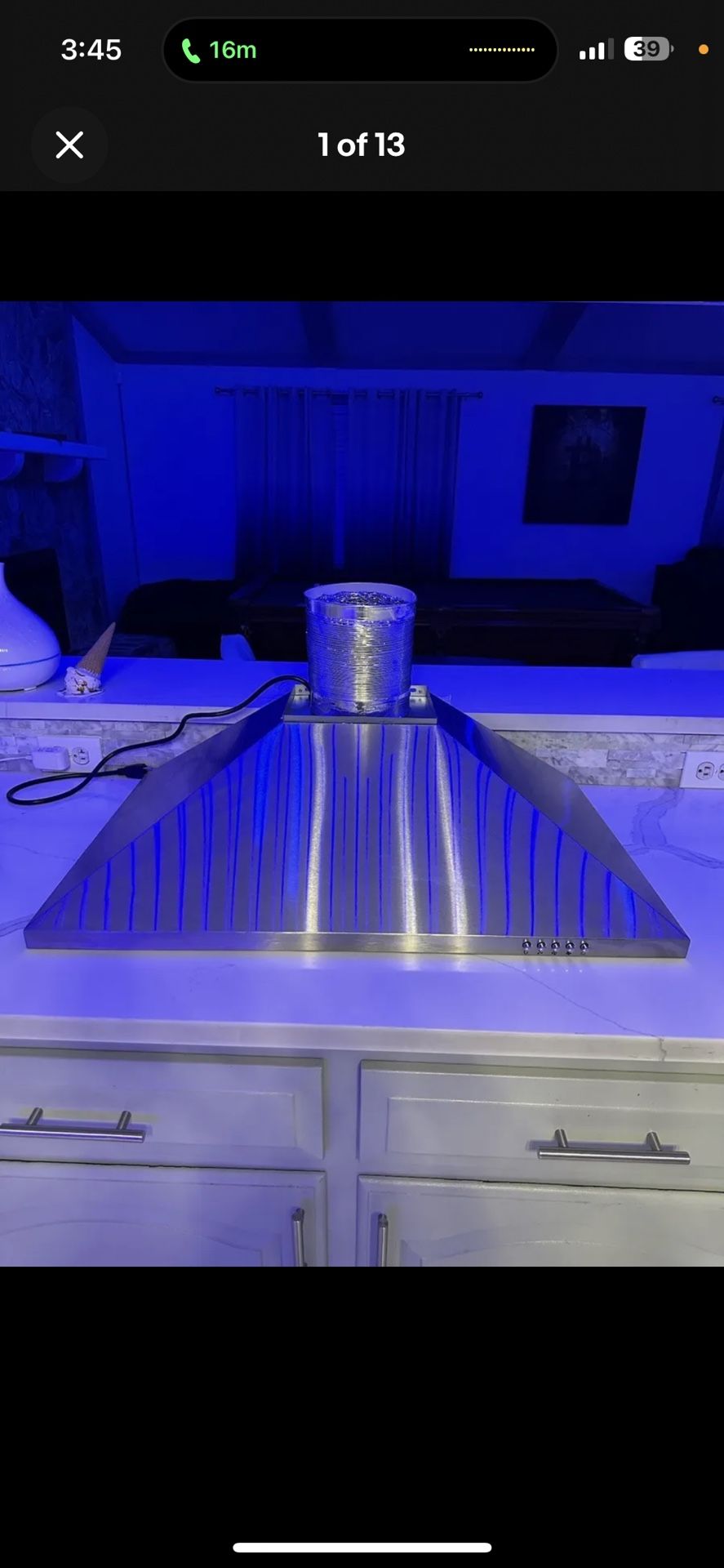 30Inch 450CFM Household StainlessSteel Ventilated Kitchen Wall Mount Range Hood