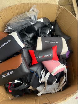 GT racing car headrest lumbar support