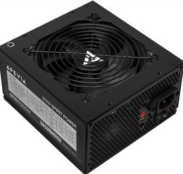 Apevia SPIRIT600W Spirit 600W ATX Power Supply with Auto-Thermally Controlled 120mm Fan, 115/230V Switch, All Protections