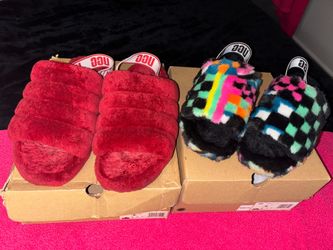 UGG Fluff Yeah Slide Slippers – 2 Pairs
