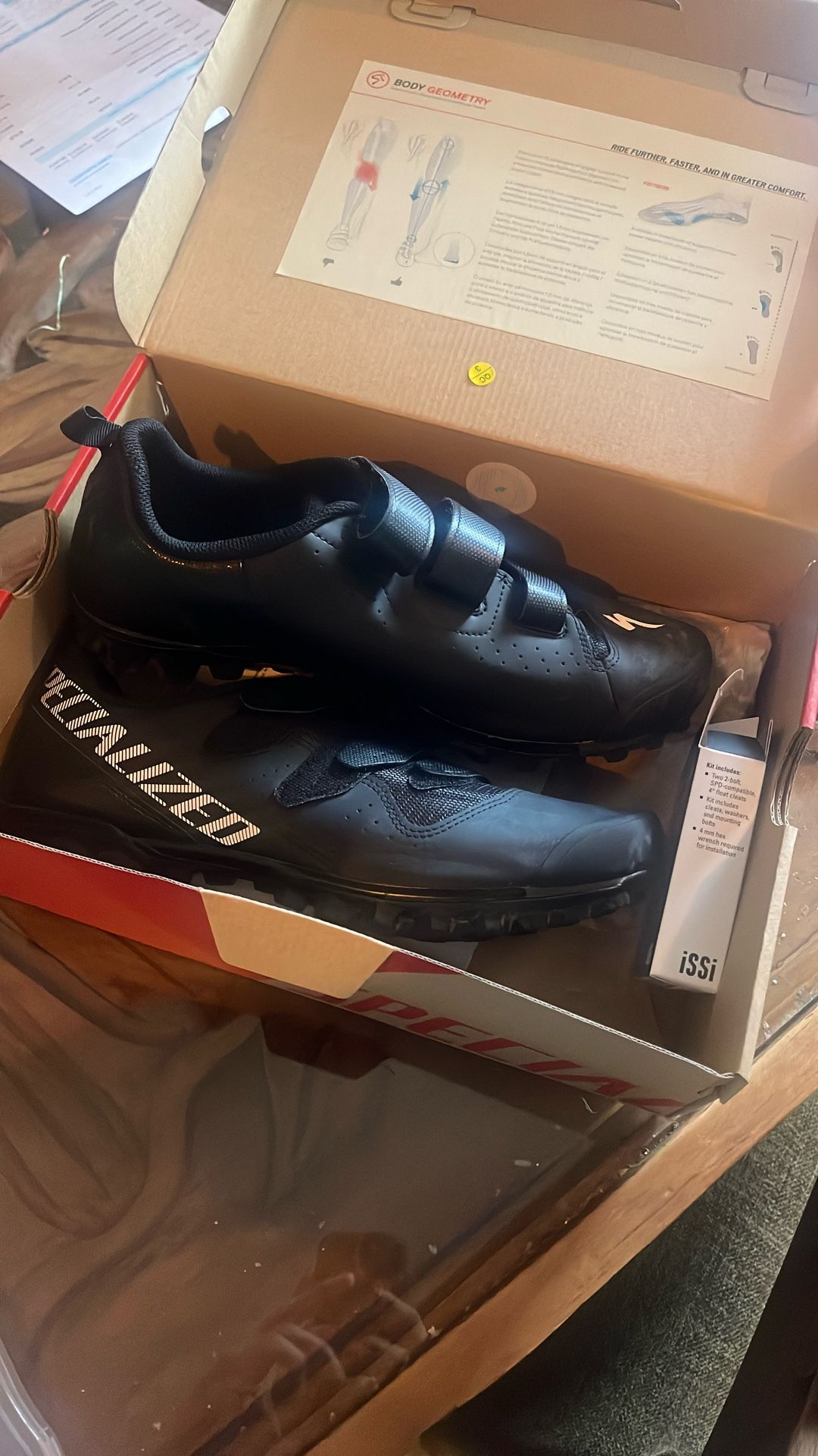 Specialized Bike Shoes Sz 11 With Clips Added