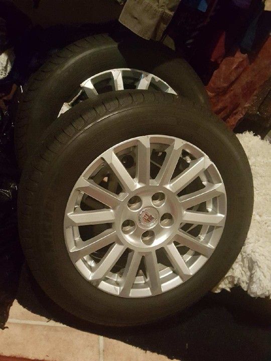 2 MICHELIN TIRES AND RIMS