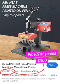 Pen/Hat Heat Press (Open To Offers)