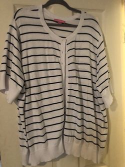 Striped sweater cardigan