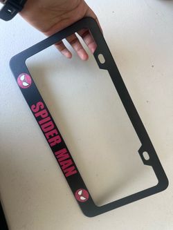 Spiderman License plate frame