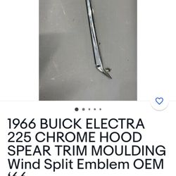 1966 BUICK HOOD SPEAR TRIM ELECTRA LESABRE 225