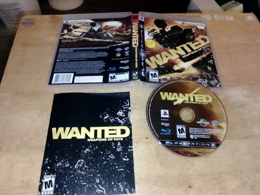 PS3 Game Wanted Weapons Of Fate