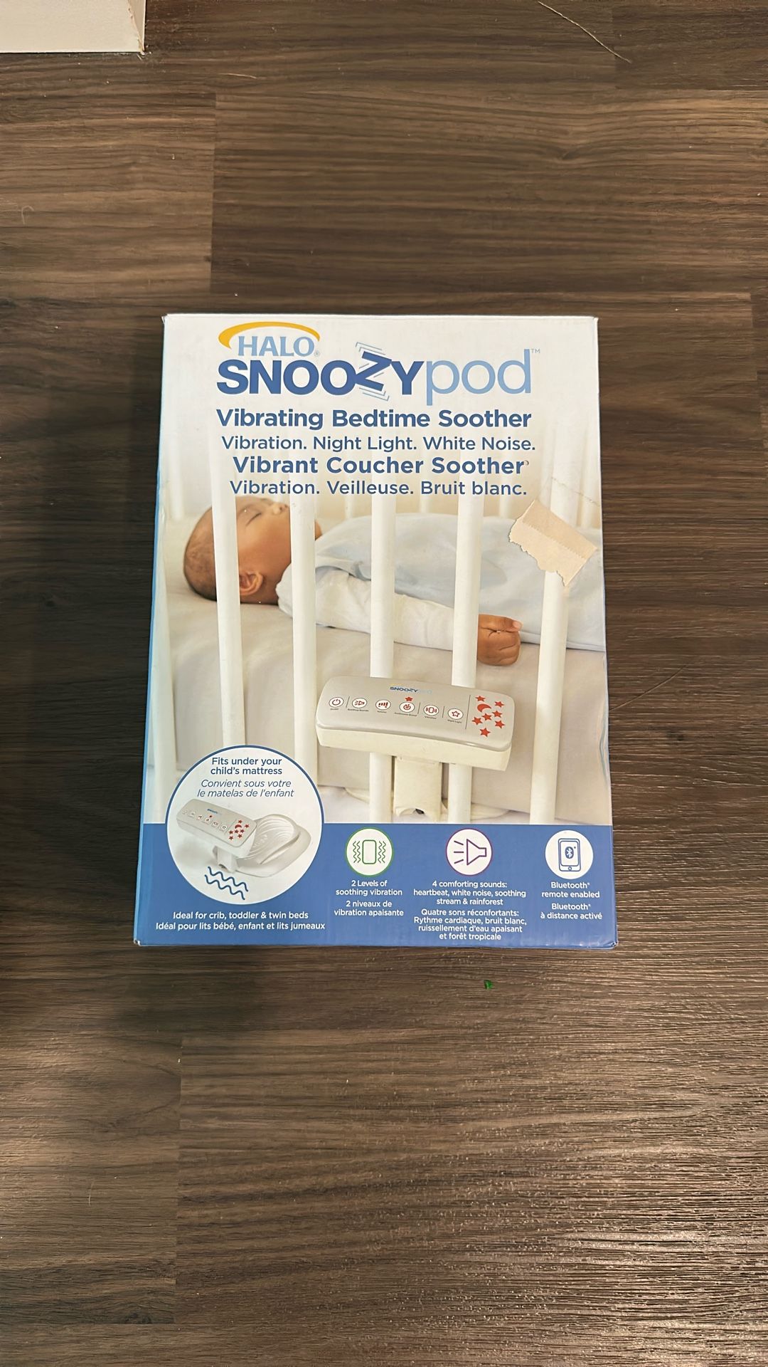 HALO Snoozy Pod Vibrating Bedtime Crib Soother