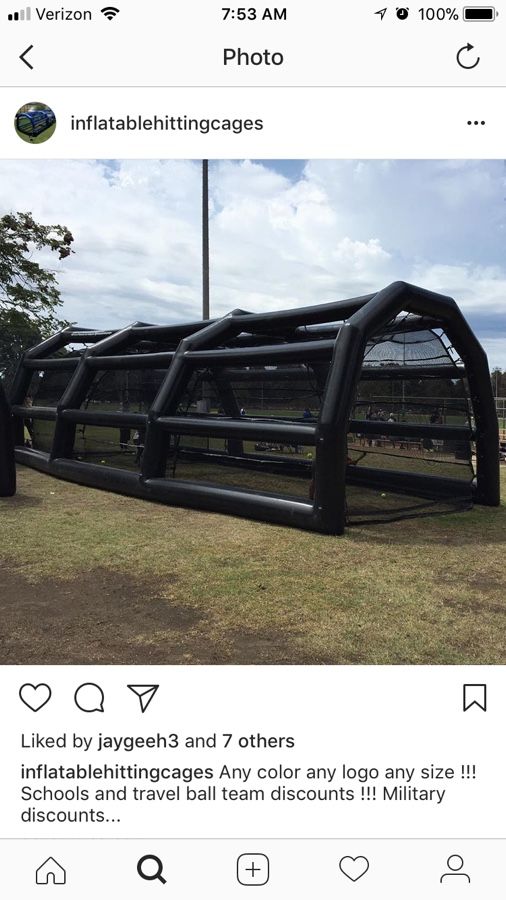 Inflatable Baseball Fast Pitch Or Slow Pitch Softball Batting Cages inflatable-baseball-fast-pitch-or-slow-pitch-softball-batting-cages