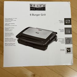 Bella Pro Series Bella Pro Series - Countertop Indoor Non-Stick Electric Grill - Stainless Steel