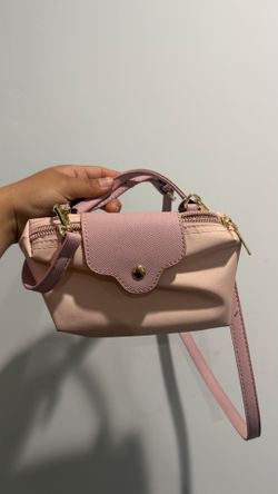 Pink purse with strap