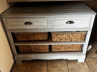 Grey Vintage drawer and storage