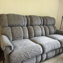 La Z boy Double Recliner Couch 