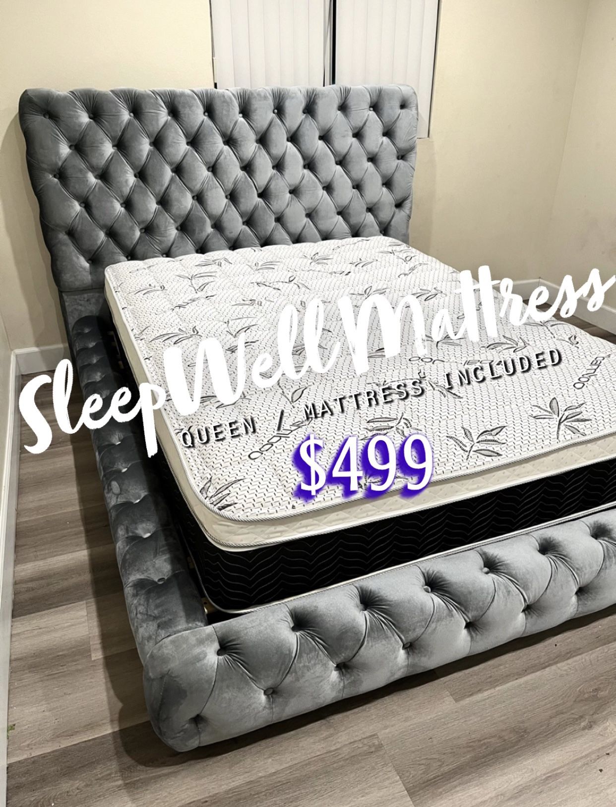 Queen Bed Frame With Mattress Included