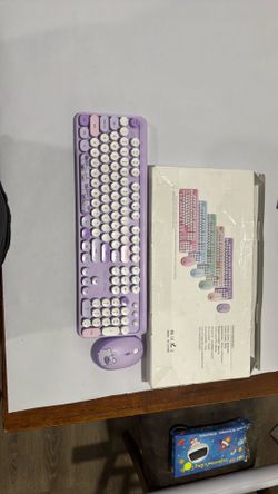 Surmien G5104 Purple wireless keyboard and mouse