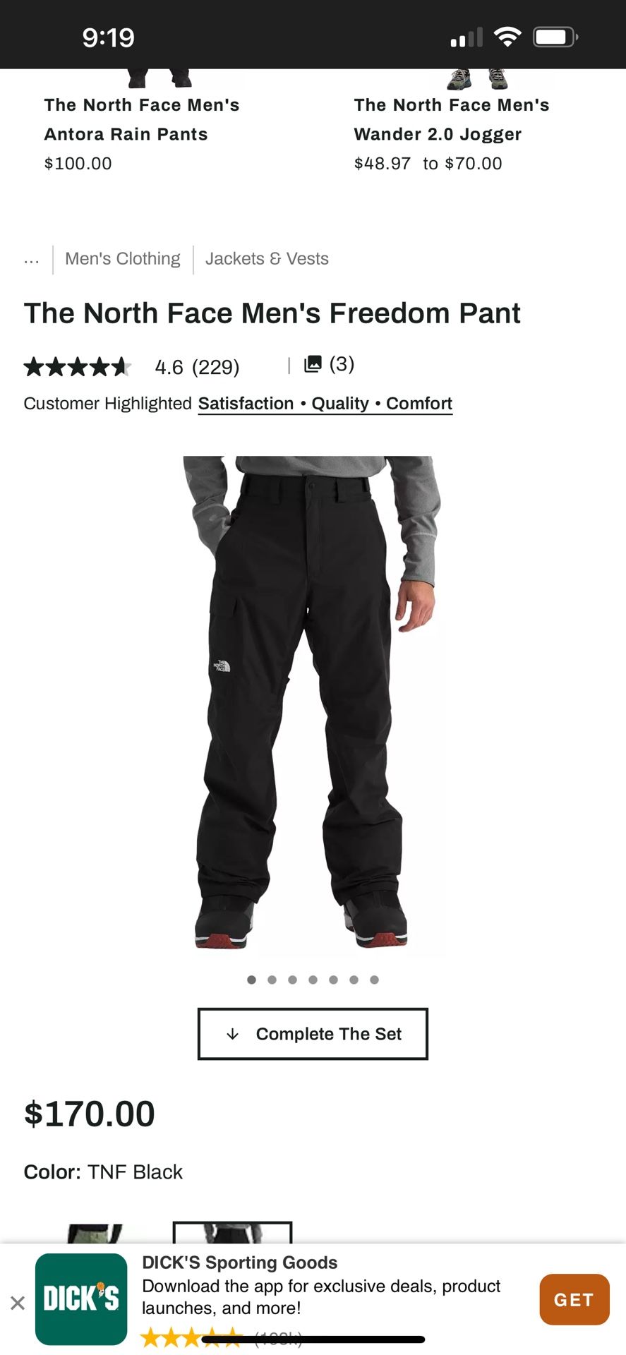 North Face Freedom Pants
